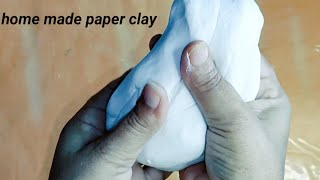 How to make paper clay at home only 40 rupees main 1kg 🙏🌺 made by savita art gallery 👍🌺 [upl. by Necyrb]