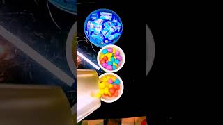 ASMR SATISFYING COLOURFUL SOUNDS GUMBALLS FILLING TWO CUPS  BLUE MENTOS PLATTER YUM shorts viral [upl. by Cailean]