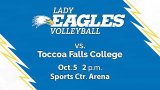 Lady Eagles Volleyball vs Toccoa Falls College at 2 pm on 10524 [upl. by Martina]