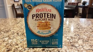 Krusteaz Protein Pancake Mix Review [upl. by Tengler]