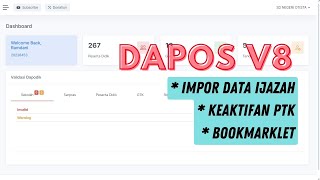 Dapodik 2025 Impor Data Ijazah dan Proses Semua Keaktifan PTK Kilat [upl. by Rodl]