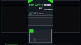 Best way to center div in CSS important bca bcastudies webdevelopment html css shorts viral [upl. by Eninaej147]