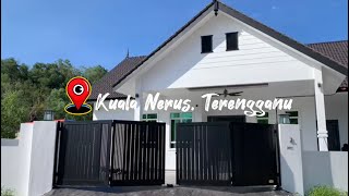 Installation trackless folding gate at Kuala Nerus Terengganu [upl. by Janyte]