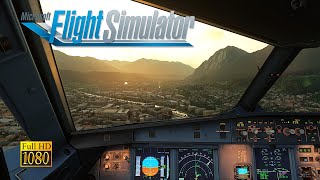 Evening Landing in Innsbruck Austria  Fenix A320  MSFS [upl. by Adnilev]