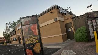 Wendys Drive Thru Breakfast Its Open at 630AM 1005 N Campbell Ave Tucson Arizona NGH10025 [upl. by Ahsikyw]