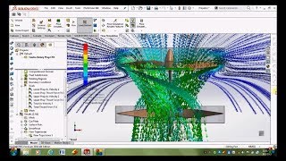 Solidworks CFD tutorial Contra Rotary Propeller CFD for Thrust calculation [upl. by Ennaul]