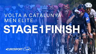 TRULY AMAZING 👏  Stage 1 Finish Volta a Catalunya 2024  Eurosport Cycling [upl. by Adnileb]