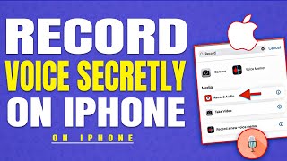 how to record voice secretly on iPhone 2023  PIN TECH [upl. by Ellerihs875]