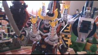 Toy Mecha Battle 6 三人の侍 Three Samurai [upl. by Herries]