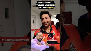 Harsh Beniwal again TROLLED Ajaz Khan by mimicking him after their match in ECL viral ajazkhan [upl. by Attevaj]