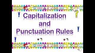 Discovery of Capitalization amp Punctuation Rules  learn capitalization and punctuation [upl. by Quiteria]