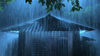 Within 3 Minutes You Will Fall into an Instant Sleep with Heavy Rain amp Thunder on Tin Roof at Night [upl. by Jacobson282]