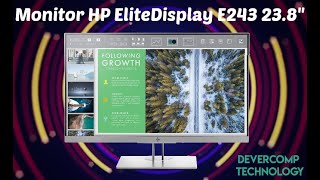 Monitor HP EliteDisplay E243  Unboxing  Devercomp Technology🖥 [upl. by Corotto]