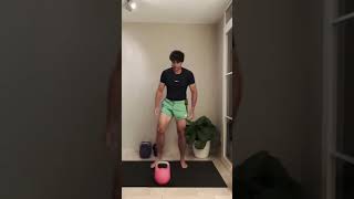 Follow along kettlebell workout  swings deadlift row press and squat kettlebell forty [upl. by Ahsirat]