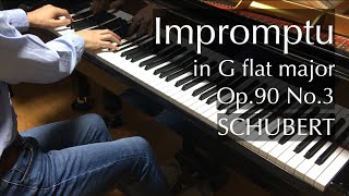 Schubert  Impromptu in G flat major Op 90 No 3  pianomaedful [upl. by Burne718]