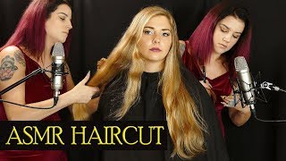 Madison Gets A Real Haircut w Binaural Audio  Scissor amp Spray Sounds Tingles [upl. by Orran472]