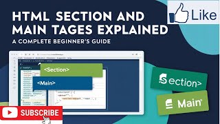Basic of HTML main section [upl. by Ahsilav328]
