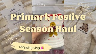 Primark Christmas Shopping Haul 🤍🛍️ holidays decor clothings cute mugs Pyjamasmy finds [upl. by Llertal]