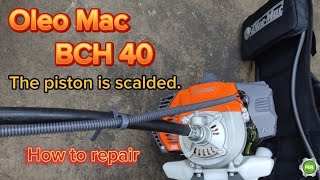 Oleomac BCH 40 piston problemhow to fix brushcutter [upl. by Lomaj]