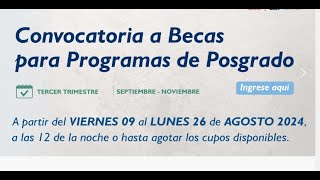 BECAS DE MAESTRÍA PARA DOCENTES  INAFOCAM [upl. by Eeral]