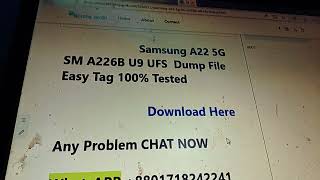 Samsung A04E SM A042F U7 Dump File Easy Tag 100 Tested [upl. by Elaine970]