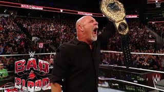 Finally Goldberg Is Back In Bad Blood 2024  Goldberg New Champion [upl. by Henryson]