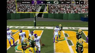 Madden Mobile 25 Packers Vs Vikings Week 4 [upl. by Golanka]