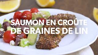 Saumon en croûte de graines de lin [upl. by Annua]