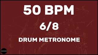 68  Drum Metronome Loop  50 BPM [upl. by Jemimah721]