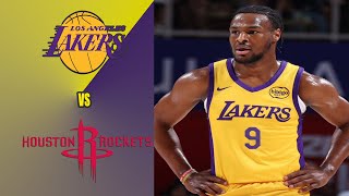 Lakers vs Rockets  Lakers Highlights  Las Vegas NBA Summer League  July 12 2024 [upl. by Helsa]