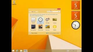 Install windows 7 Gadgets on Windows 8 1 تثبيت إضافات ويندوز 7 على ويندوز [upl. by Gladys]