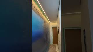 Corredor com Tabicado e perfil de led branco quente [upl. by Nenney]