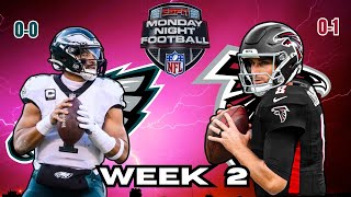 Philadelphia Eagles vs Atlanta Falcons ESPN Week 2 Play by Play amp Score [upl. by Hpeseoj]