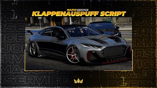 ESXFiveM Exhaust  Klappenauspuff Script  msklappenauspuff MajorService FiveM Script [upl. by Ynitsed]