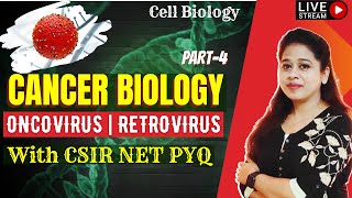 Cancer Biology 4  Virus Induced Cancer CSIR NET  Oncogenic Virus  Retrovirus Causing Cancer [upl. by Nohsav]