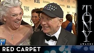 2014 Tony Awards  Terrence McNally and Tyne Daly on the Audemars Piguet Red Carpet [upl. by Aelc750]