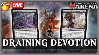 🔴 LIVE  Mono Black Devotion amp Omniscience Draft  Midweek Magic  Explorer MTG Arena [upl. by Fredette]