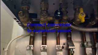 How to repressurising expansion vessel on a Vokera combi boiler step by step [upl. by Timmons]