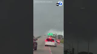 Tornado passes over highway in Fort Pierce Florida [upl. by Eniamrej]