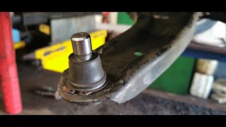 ford fiesta lower suspension arm ball joint replacement [upl. by Dlanigger103]