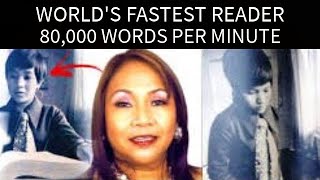 Worlds Fastest Reader 80000 Words Per Minute with a Guinness World Record Dr Teresa Calderon [upl. by Felicia]