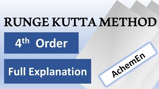 Runge Kutta 4th order full explanation with example question [upl. by Verada]