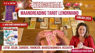 ♎️ STERRENBEELD WEEGSCHAAL JANUARI MAANDVOORSPELLING 2024 TAROT LNORMAND MIREILLE VAN RIJN [upl. by Aynod873]