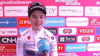 Neve Bradbury post Stage 7 Giro Women [upl. by Olsewski]