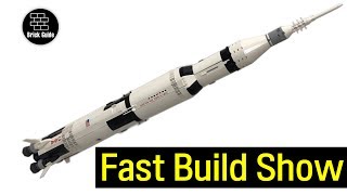 Lego IDEAS 21309 NASA APOLLO Saturn V  Lego Speed Build Show [upl. by Hild]