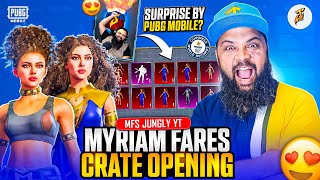 SURPRISE 😱 Myriam Fares Crate Opening Pubg Mobile Mythic Outfits mfsjungly pubgmobile [upl. by Lleunamme]