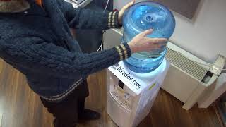 How to replace the Water Bottle of Water Dispenser [upl. by Atteuqnas]