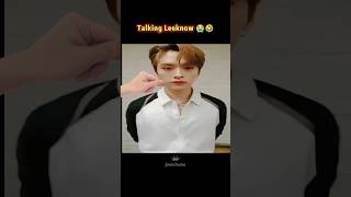 Talking Leeknow 😭🤣 leeknowstraykids youtubeshorts viralshorts funnyshorts [upl. by Lerud108]