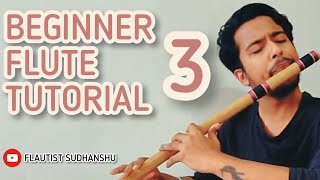 BEGINNERS FLUTE TUTORIAL 3  HOW TO PLAY Sa Re Ga Ma Pa and MAJOR SCALE  FLAUTIST SUDHANSHU [upl. by Akeemahs499]