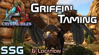 ARK Crystal Isles Griffin Taming amp Location [upl. by Sidhu50]